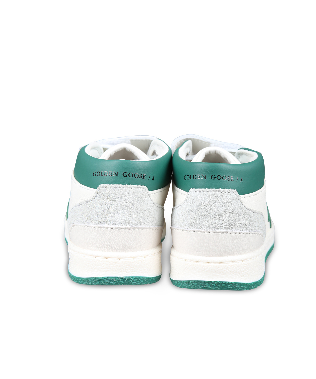 Golden Goose White June Sneakers For Kids With Star In White