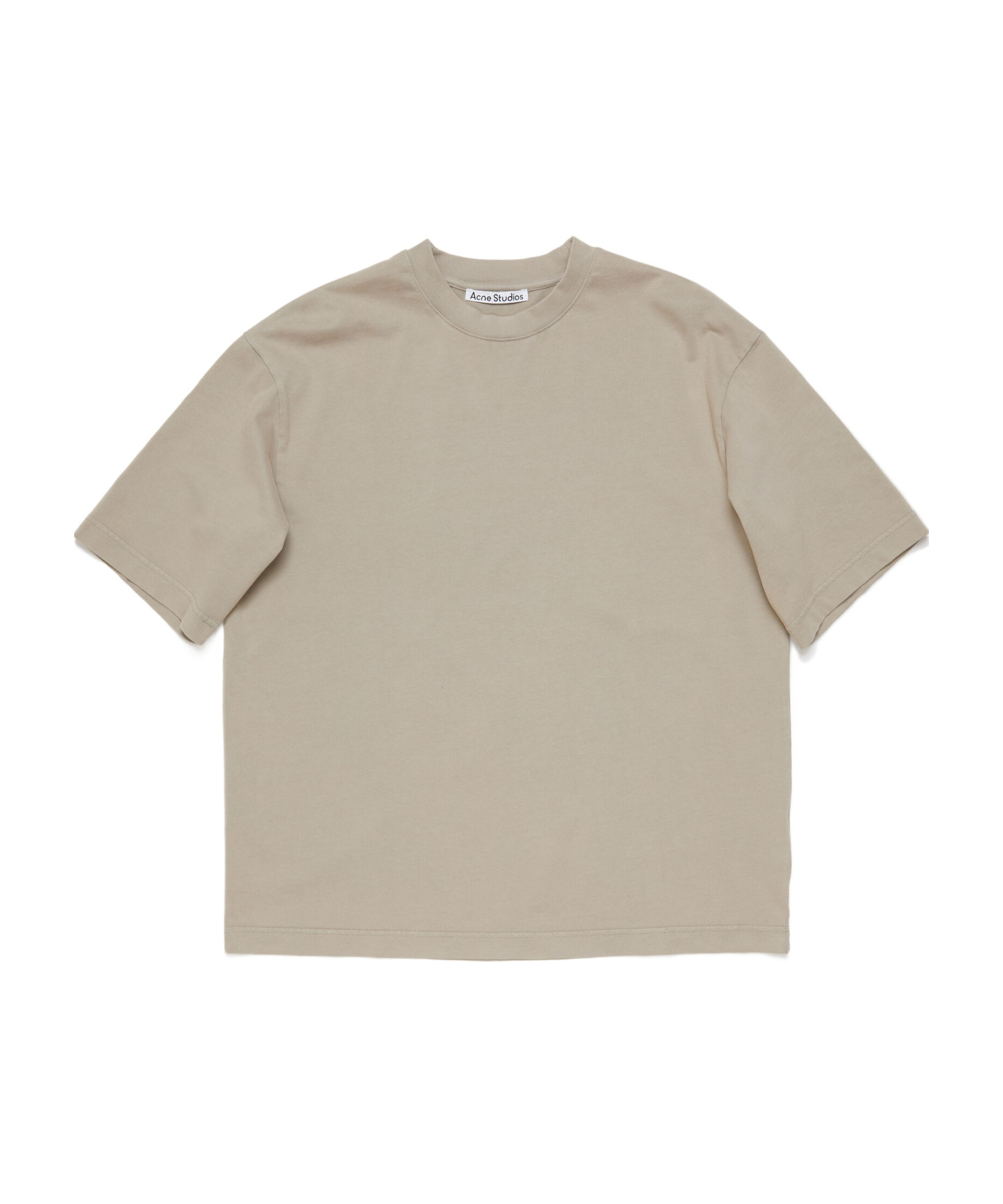 Acne Studios Crew Neck T-shirt - Relaxed Fit In Gray