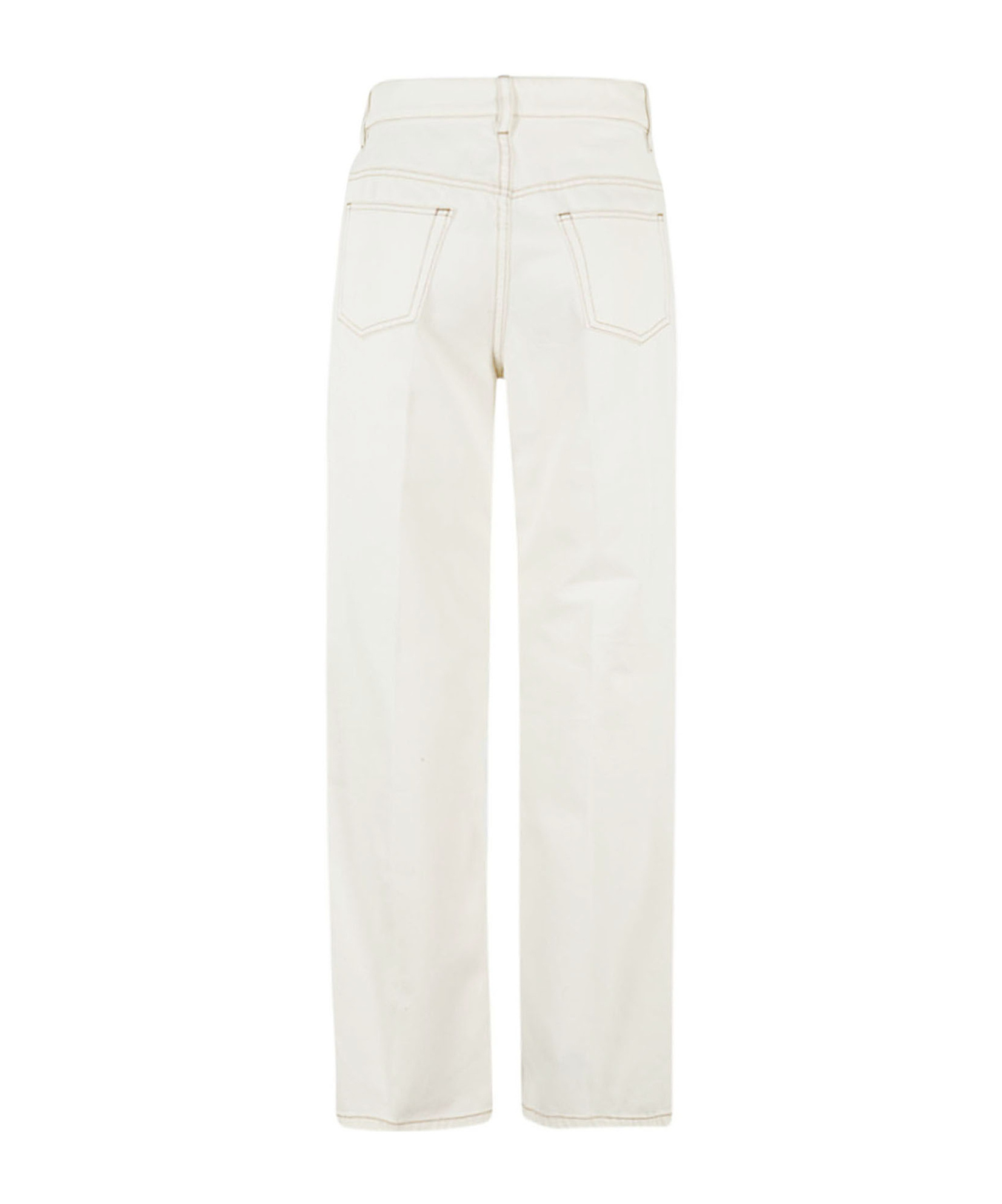 Apc Clinteau High-rise Wide-leg Jeans In White