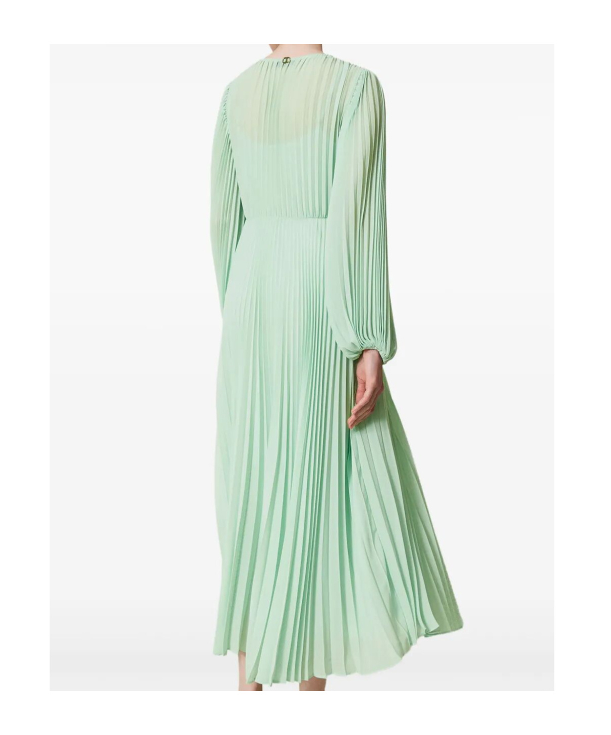 Shop Twinset Pleated Maxi Dress