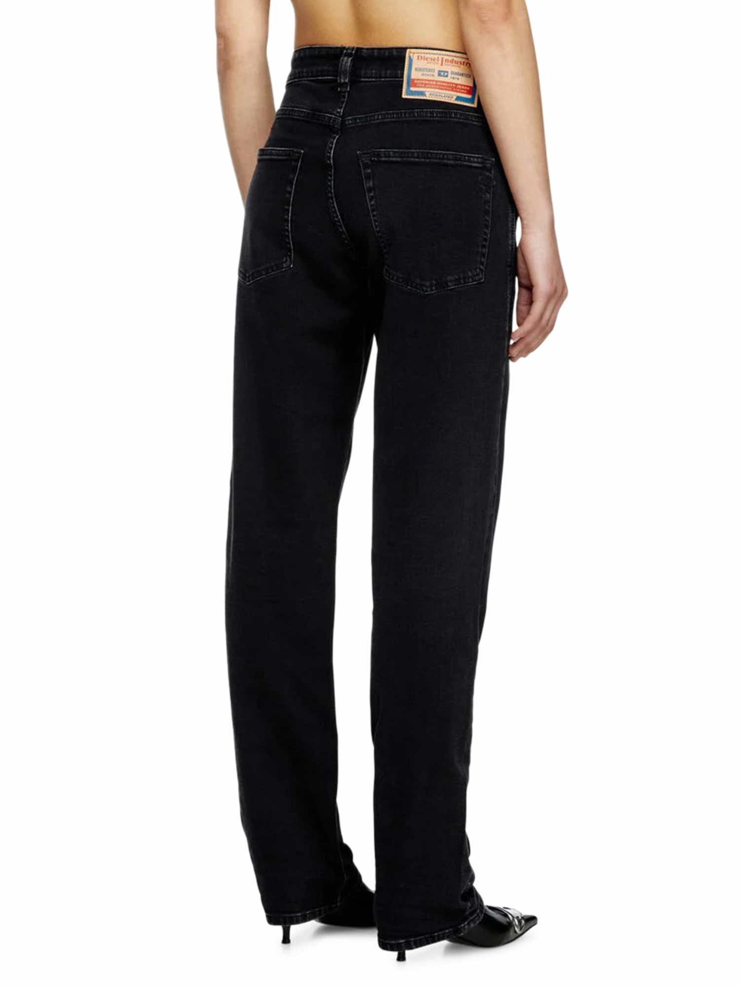 Diesel Jeans With Belt Loops In Black