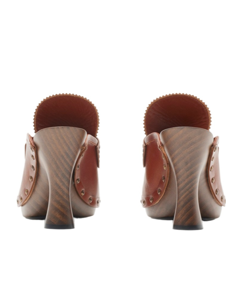 Burberry Leather Potter Clogs