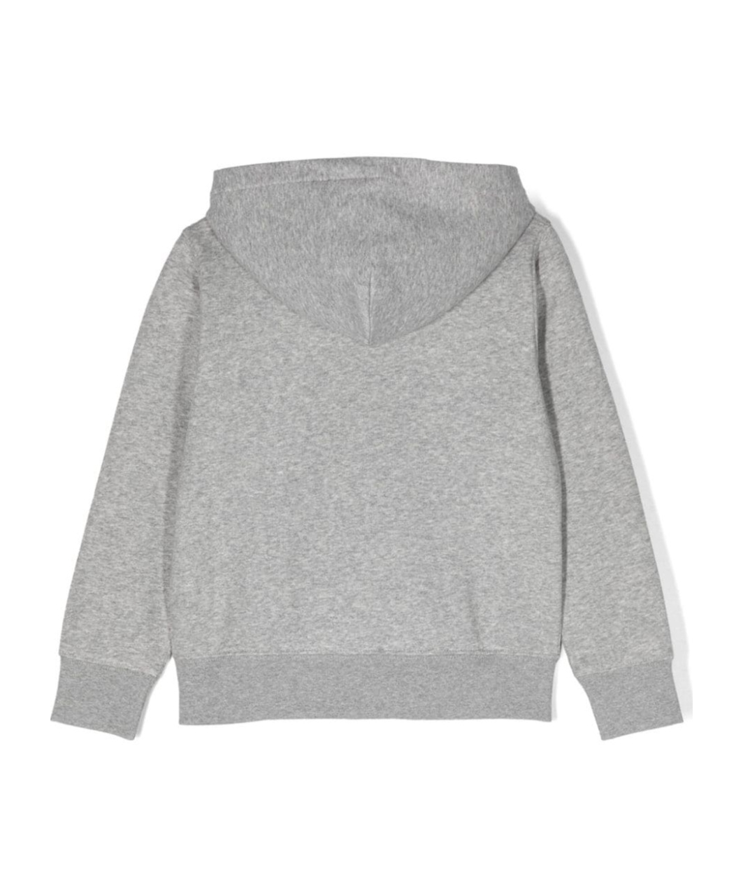 Shop Ralph Lauren Logo Embroidered Hoodie In Gray