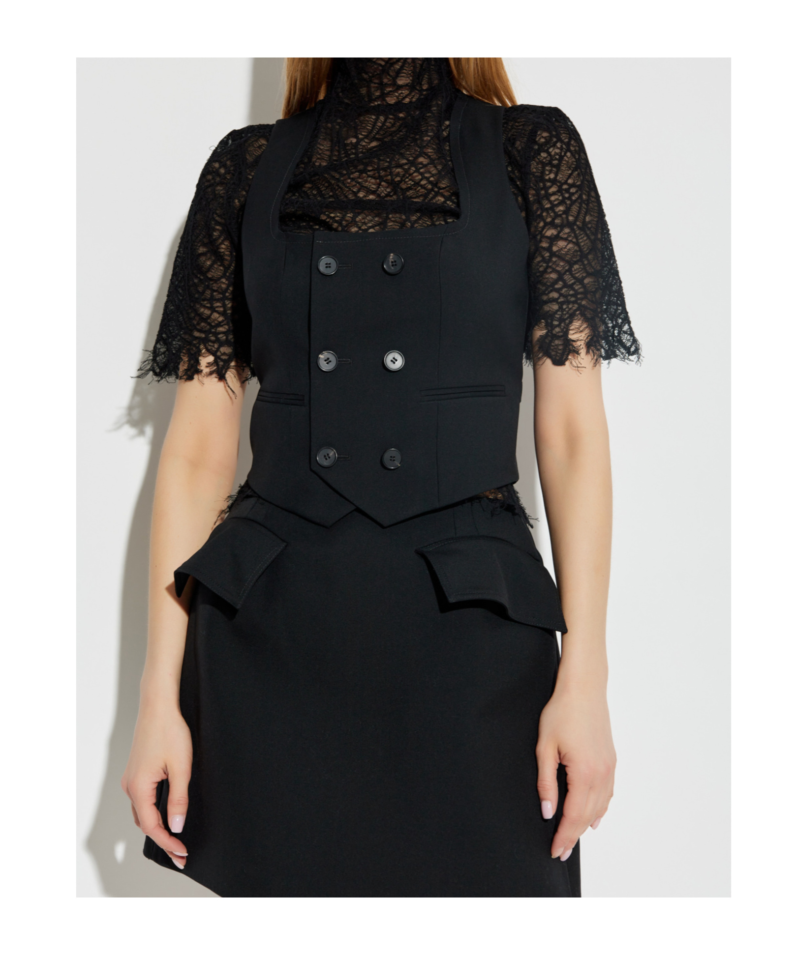 ALEXANDER MCQUEEN WOOL WAISTCOAST
