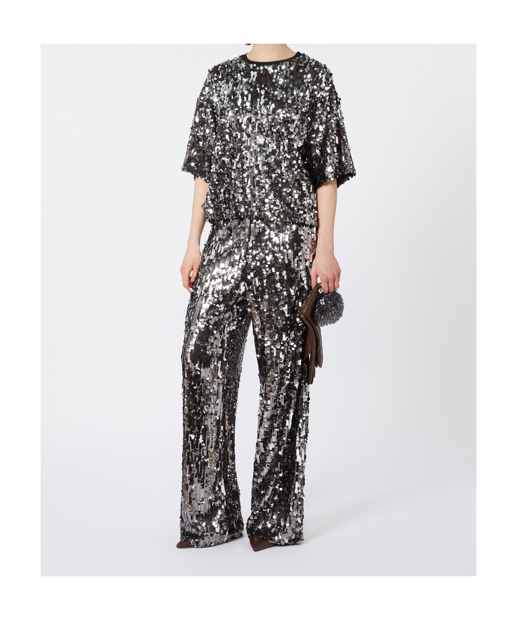 Weekend Max Mara Crew Neck T-shirt In Black