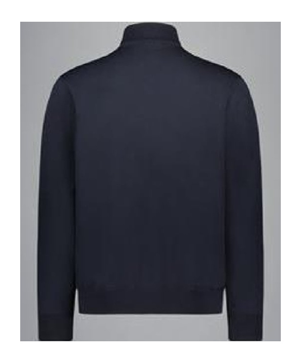 Paul & Shark Long-sleeved Knitted Cardigan In Black