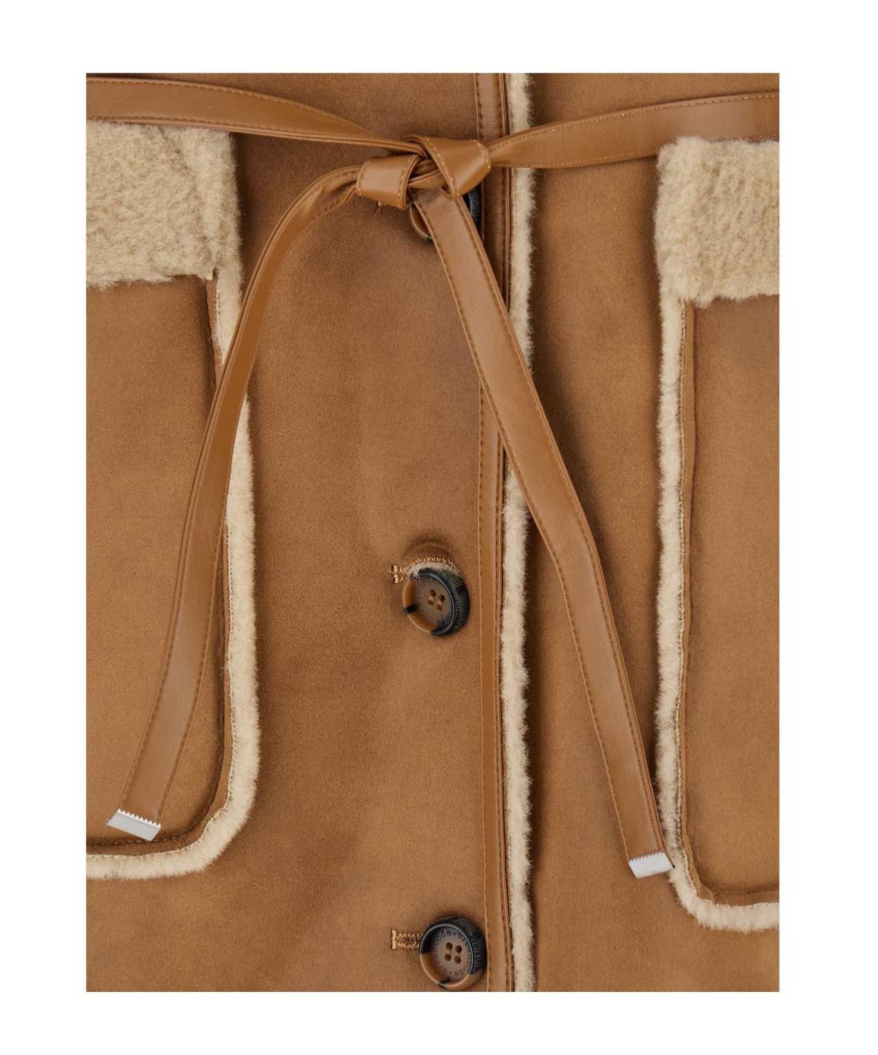 Urbancode Double-sided Lapel Vest In Brown