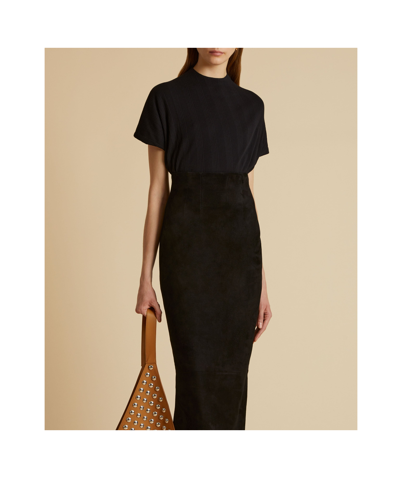 Khaite The Helene Ribbed T-shirt In Black