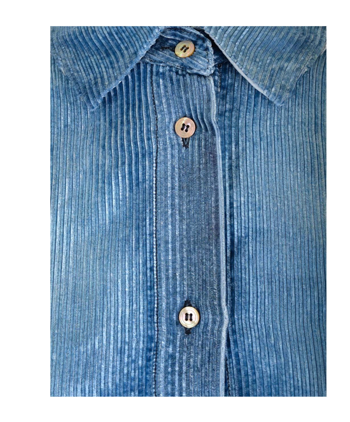 FORTE FORTE VELVET DENIM OVERSHIRT