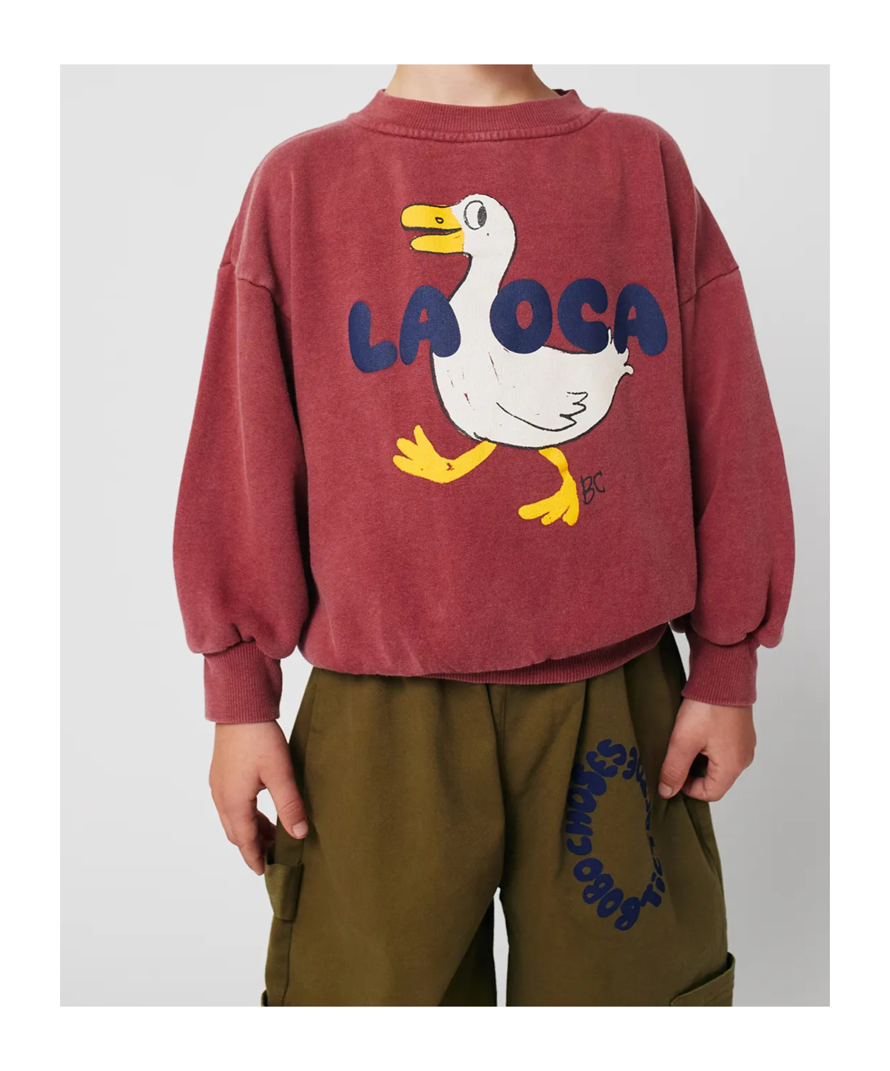 Bobo Choses Crew Neck Sweatshirt In Brown