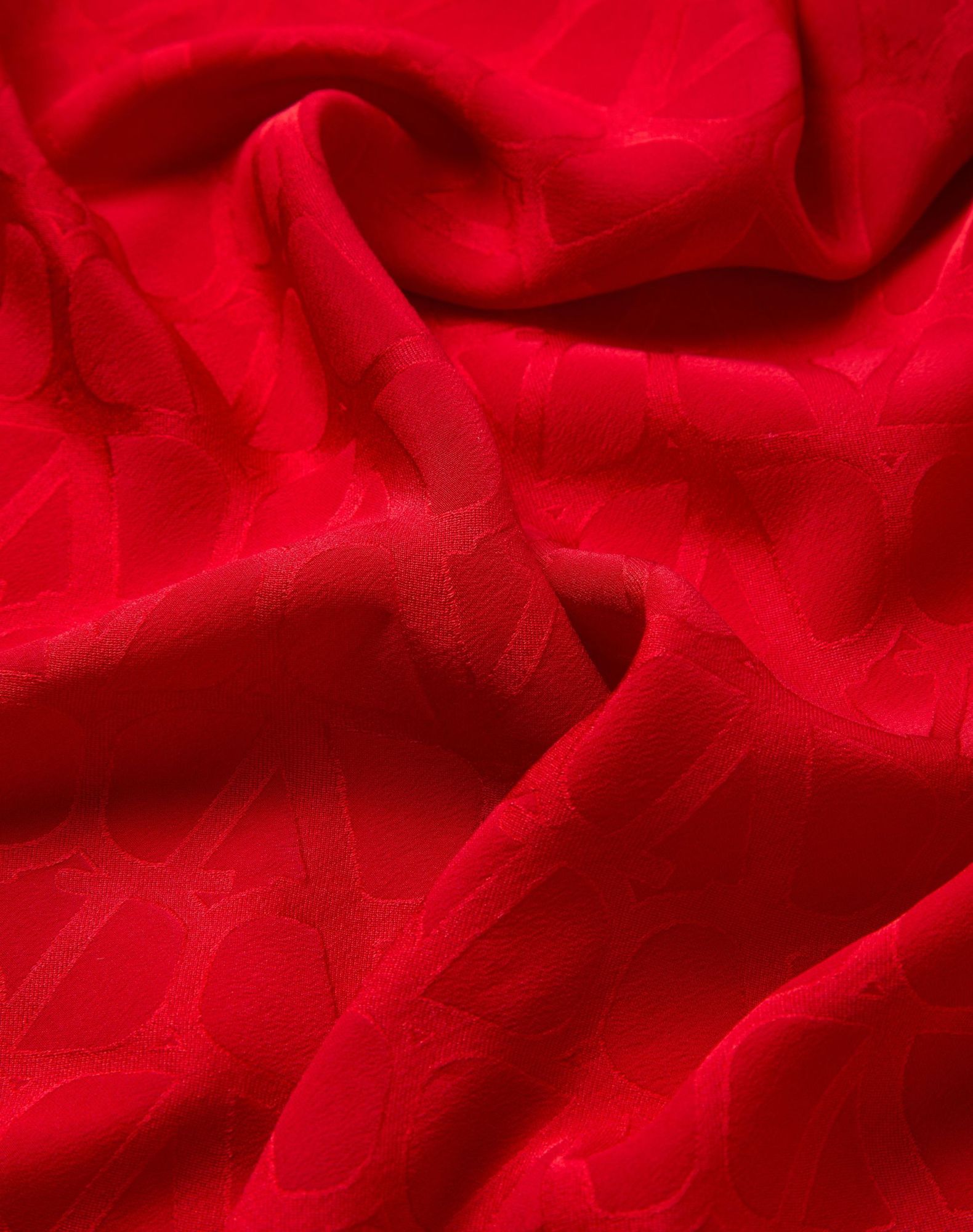 Valentino Square Scarf In Red
