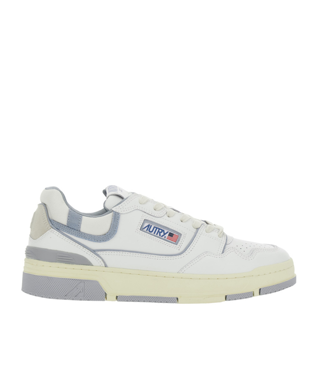 Shop Autry Clc Lace-up Sneakers In White