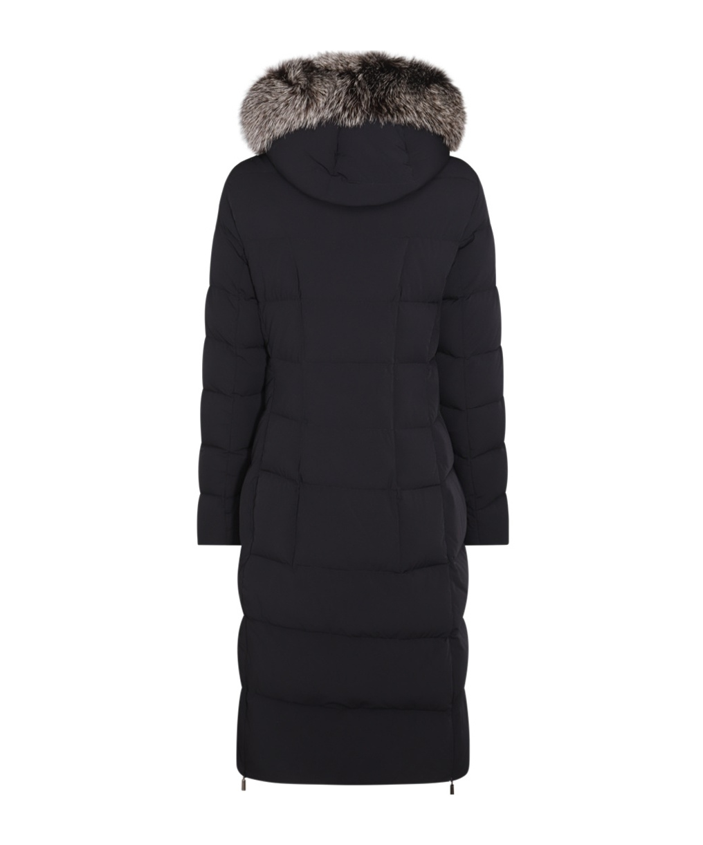 Moorer Dark Blue Puffer Zagara-kn Down Jacket In Black