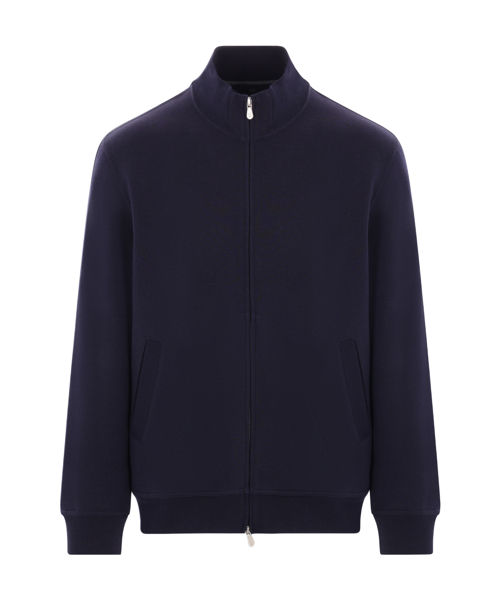 Brunello Cucinelli High-neck Zip-up Jacket In Black