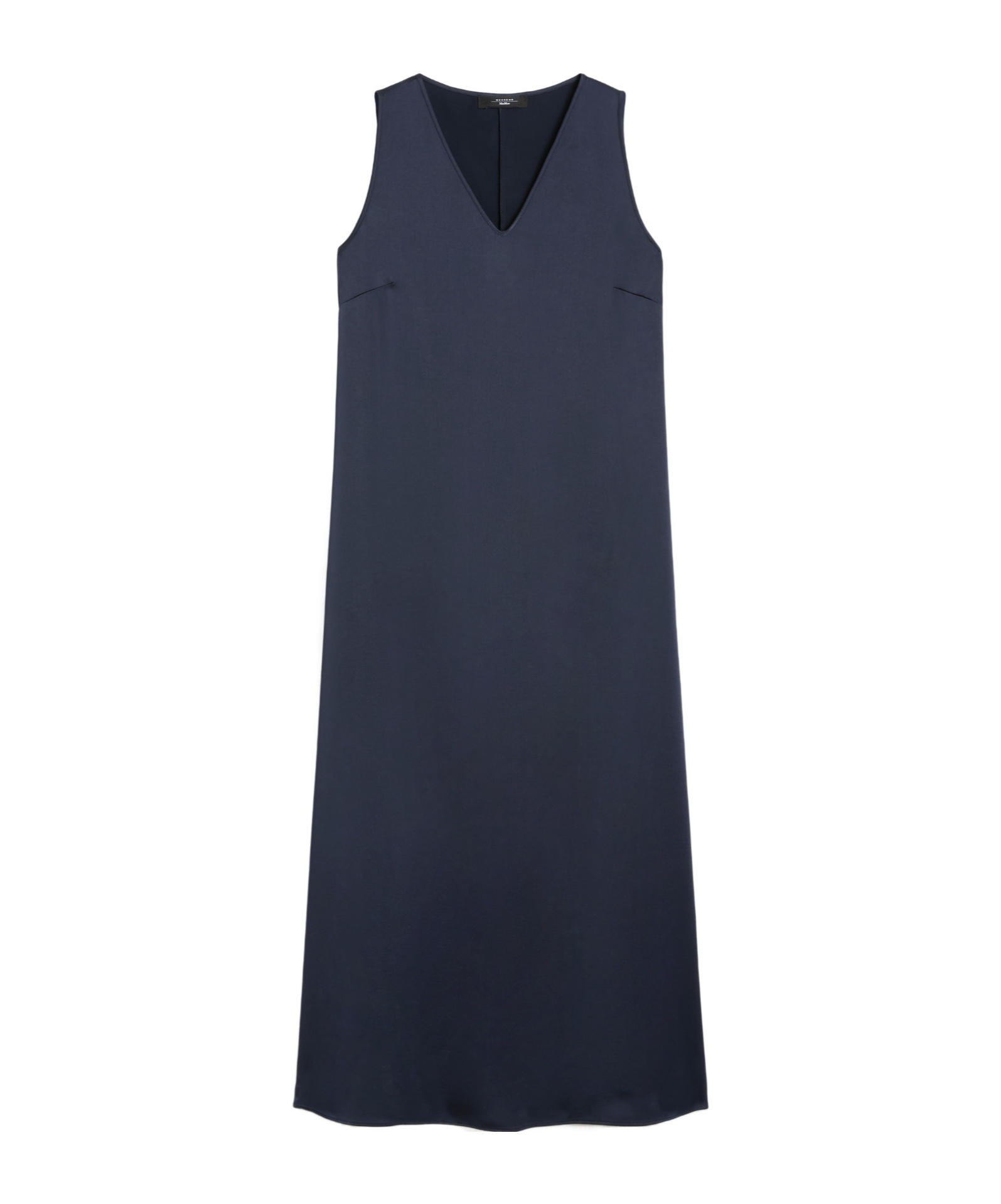 Weekend Max Mara Flowing Satin Dress In Blue