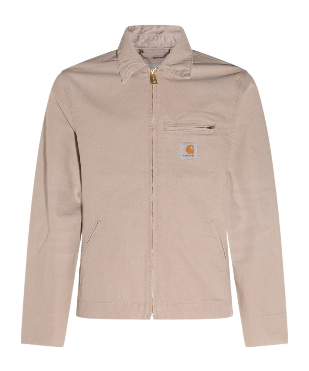 Carhartt Long Sleeve Zip-up Jacket In Nude
