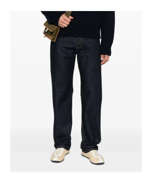 Dries Van Noten Jeans With Belt Loops In Blue