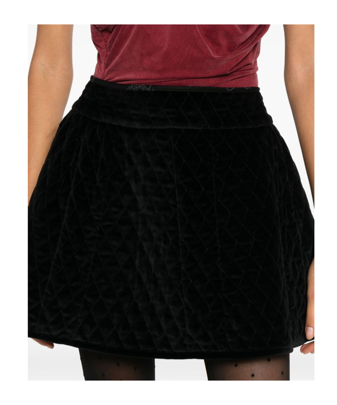Vivienne Westwood A-line Midi Skirt High Waist In Black