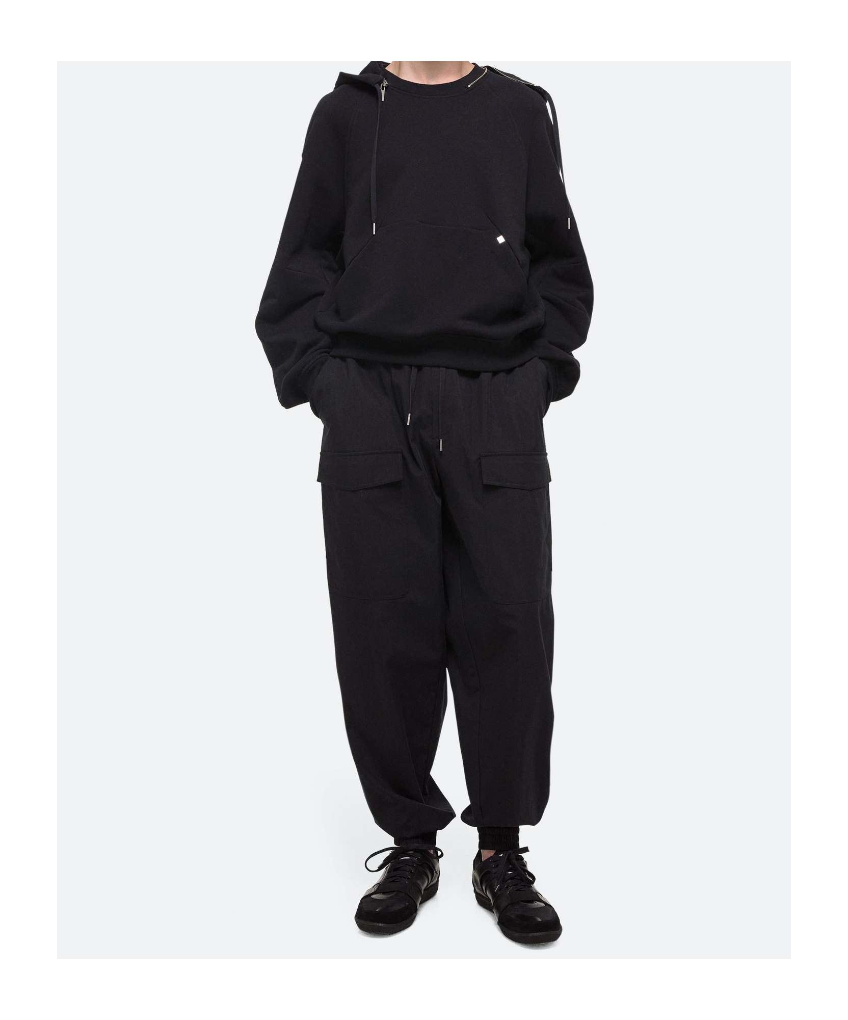 Helmut Lang Apex Zippered Hoodie In Black
