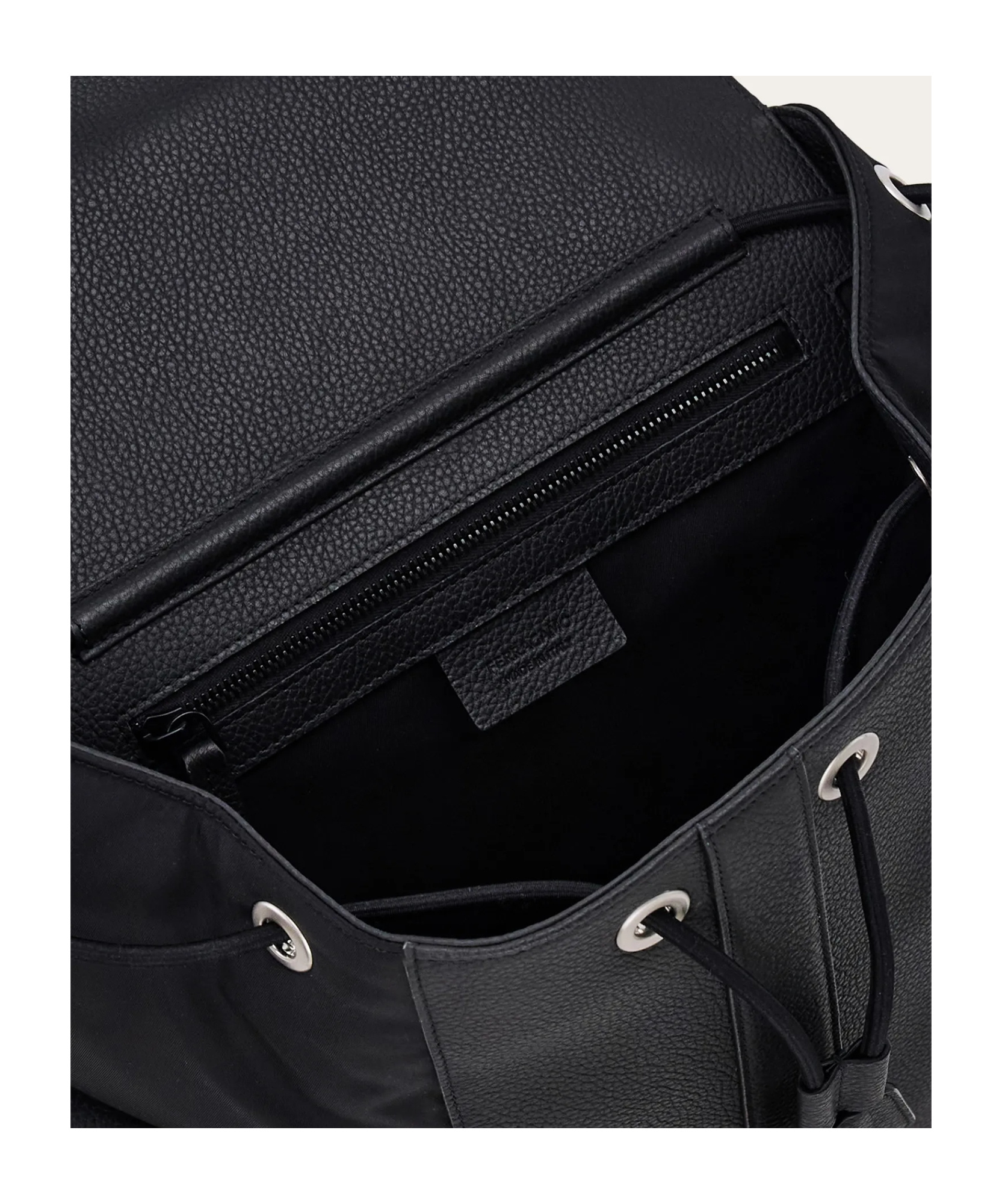 Ferragamo Flap Backpack In Black