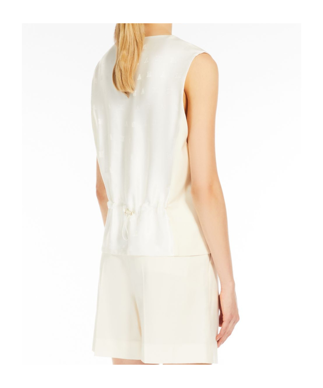 Max Mara Wool Vest In White