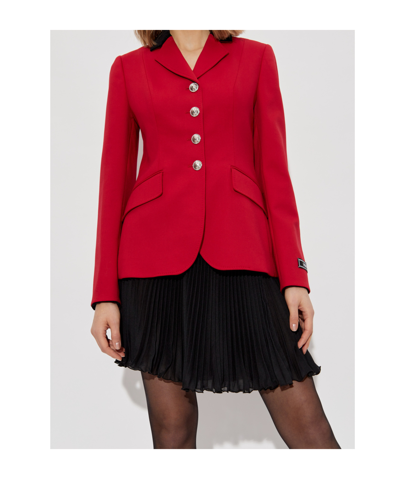 Versace Medusa-head Button Blazer In Red
