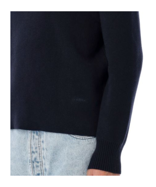 Ami Alexandre Mattiussi Ami Ami Paris Sailor Crewneck Jumper In Black
