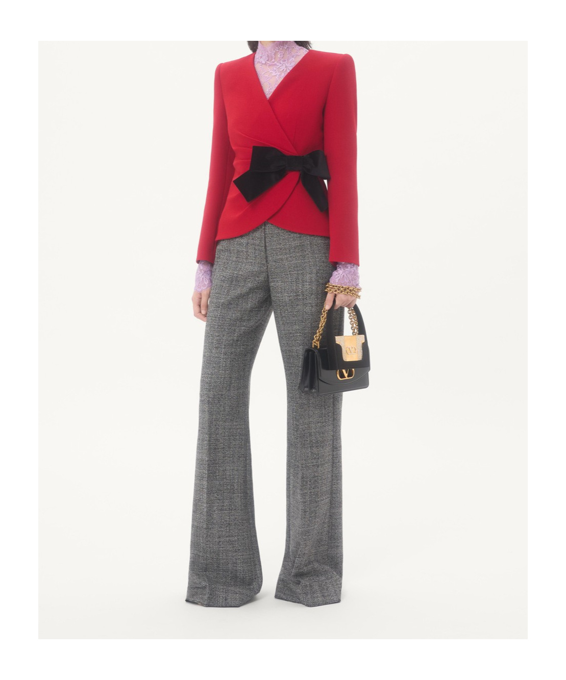 Valentino Long-sleeved Casual Jacket In Red