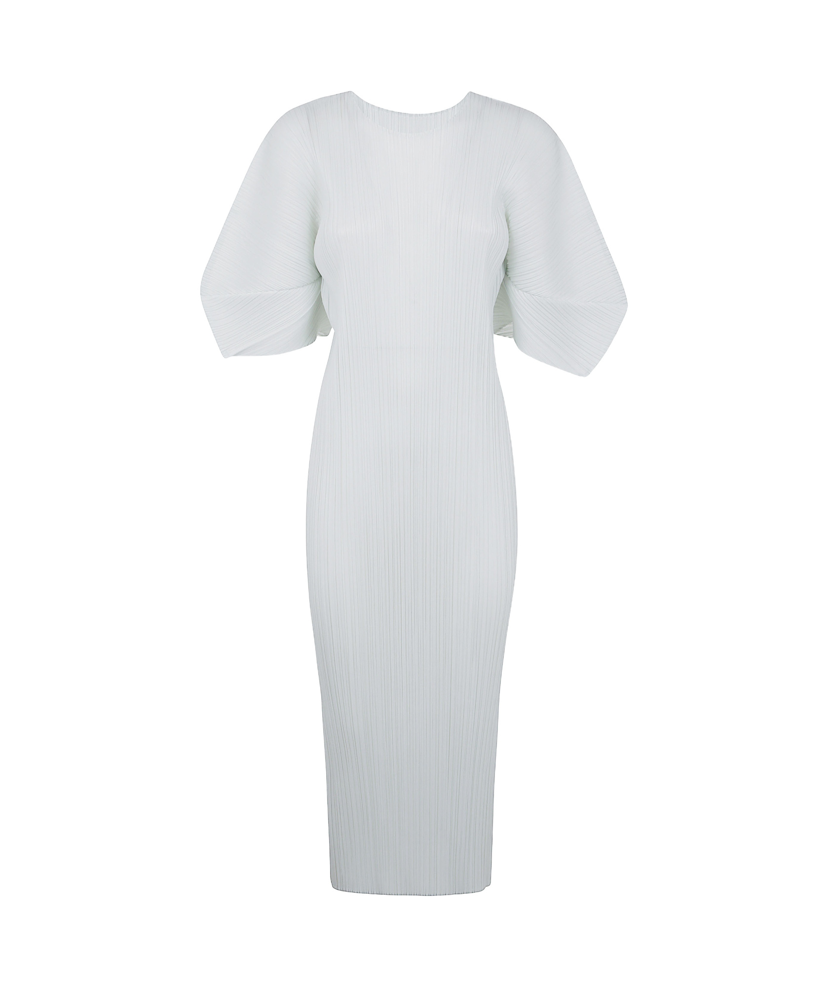 Issey Miyake Round Neck Short Sleeve Dress