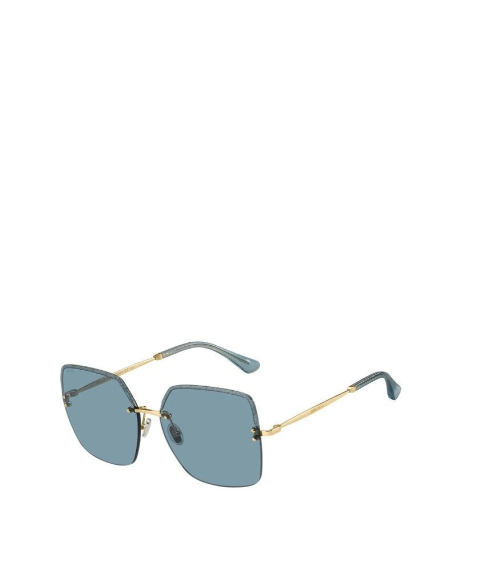 Jimmy Choo Tavis Oversize-frame Sunglasses In Blue