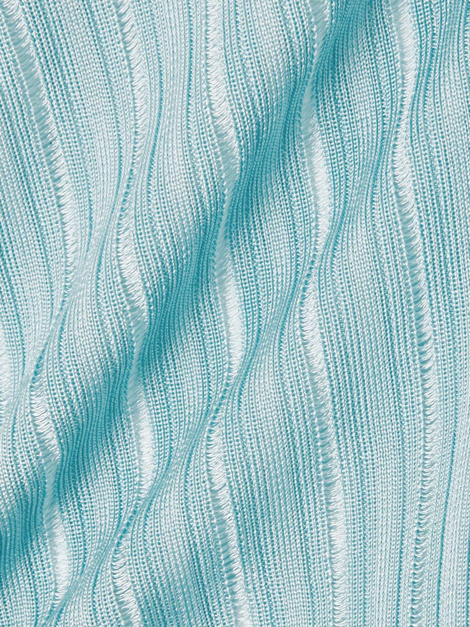 Alaïa Short Ribbed Knitted Cardigan In Blue