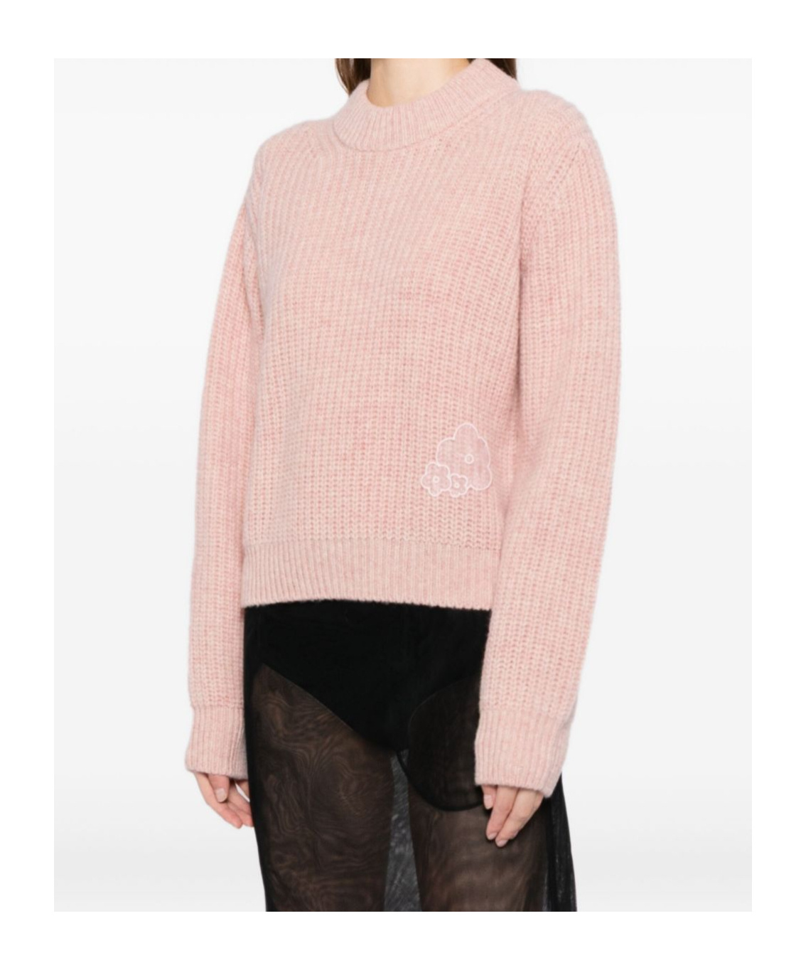 Cecilie Bahnsen Long-sleeved Sweater In Pink