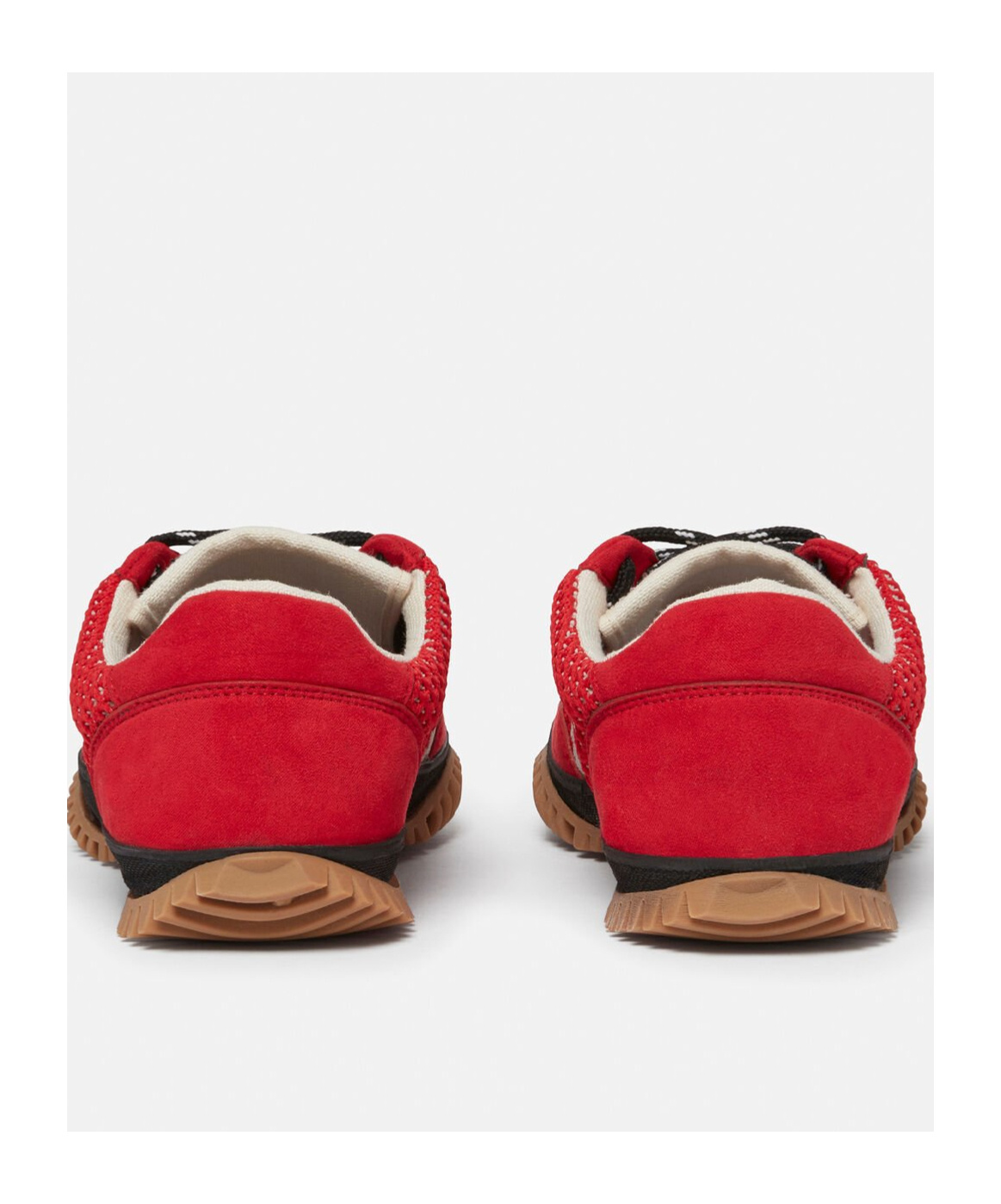 Stella Mccartney S-wave Sport Mesh Panelled Sneakers In Red