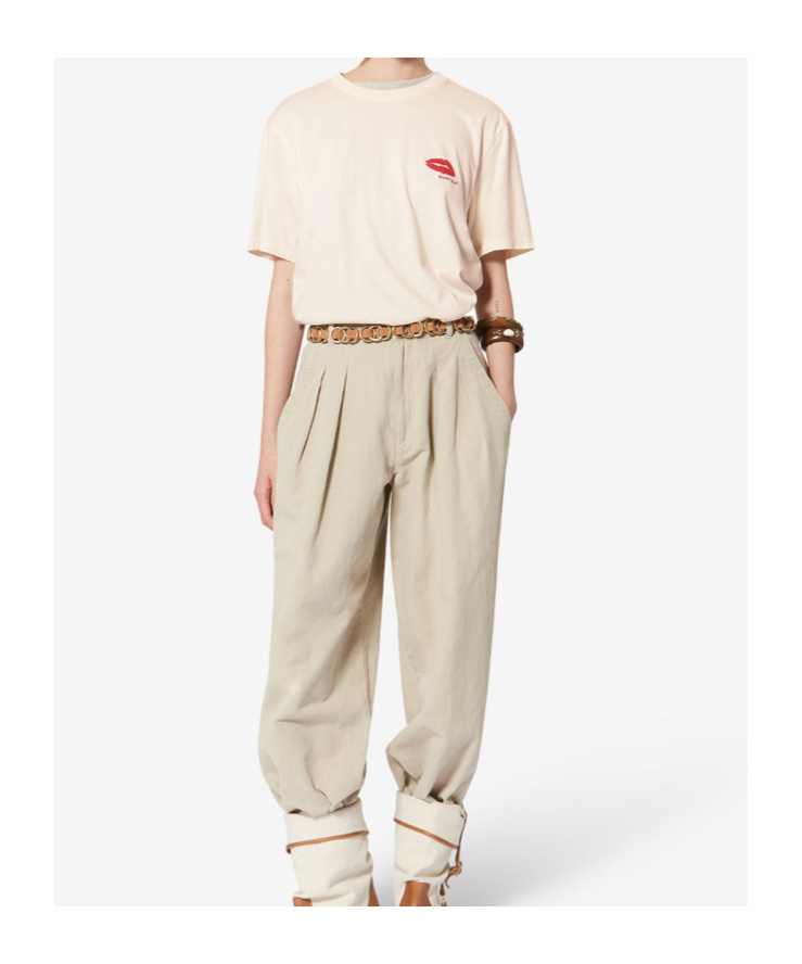 Isabel Marant Étoile Zewel Embroidered T-shirt In Pink