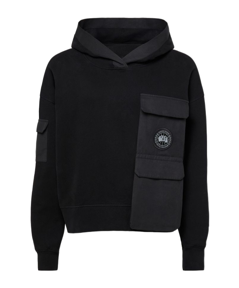 Shop Canada Goose Hooded Sweater In Black