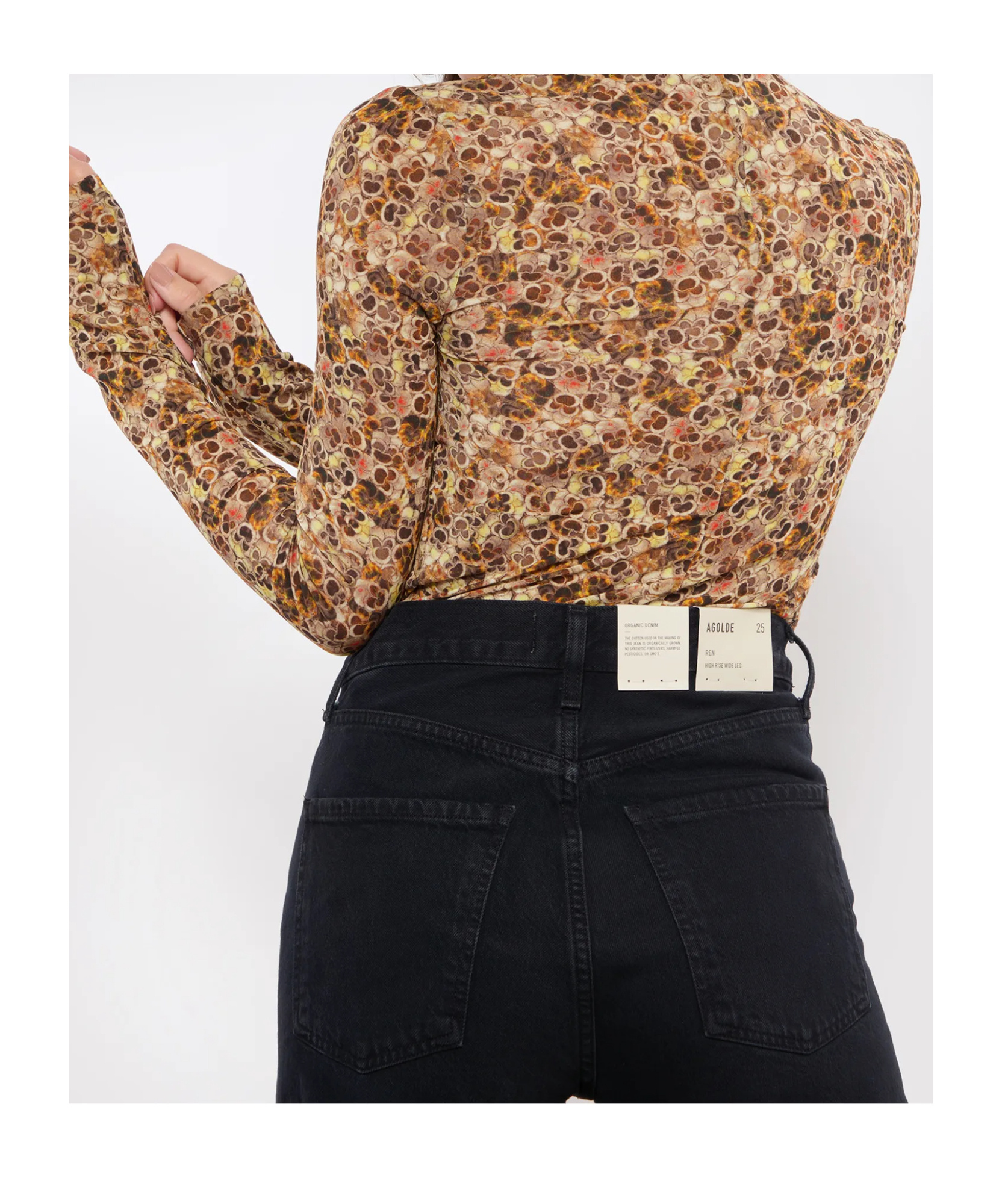 Isabel Marant Multicolored Printed Knitted Top In Nude