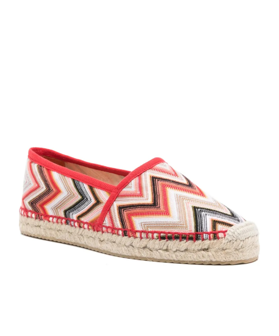 Missoni Zigzag Espadrilles In Nude