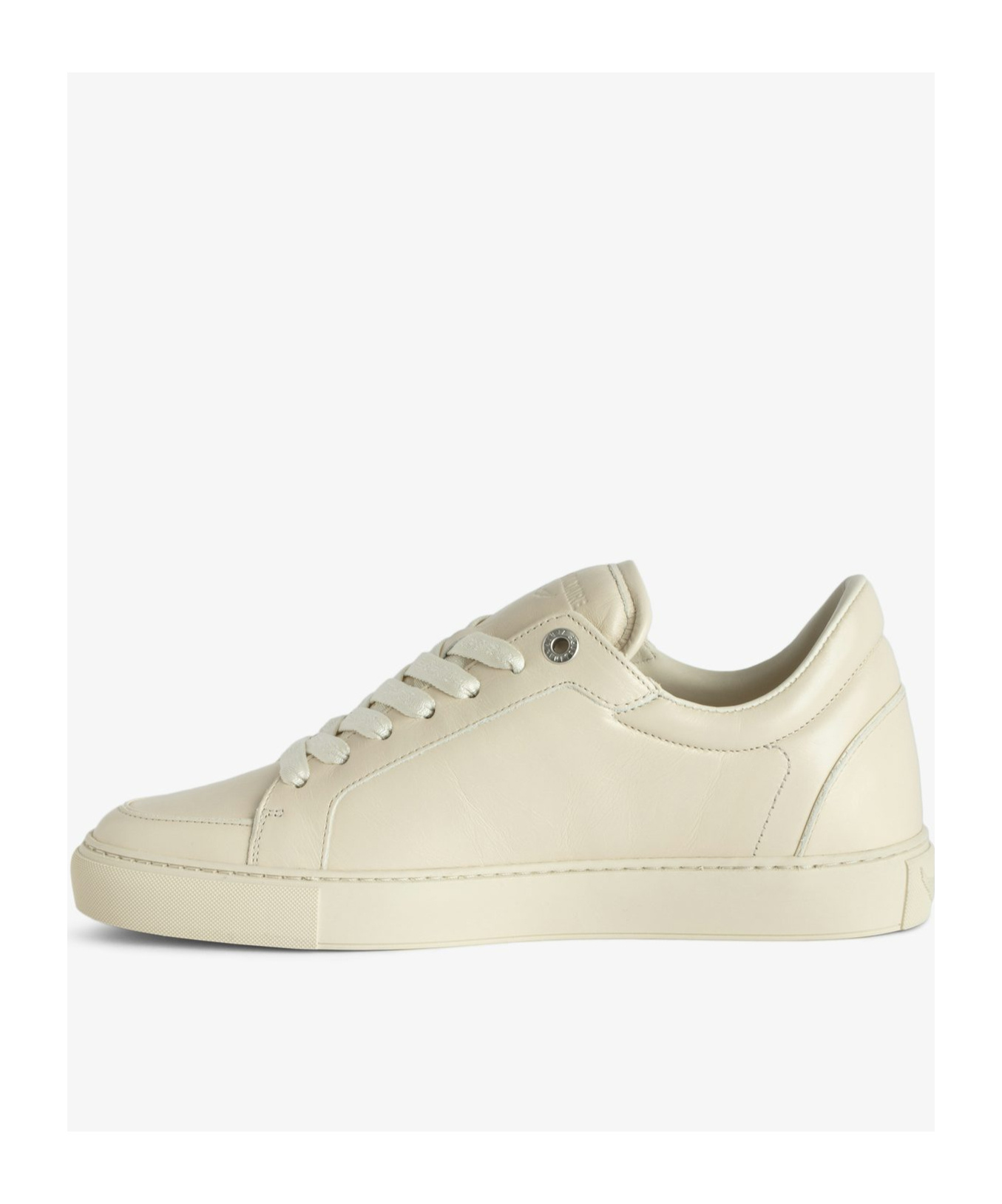Shop Zadig & Voltaire Round-head Casual Shoes In Nude