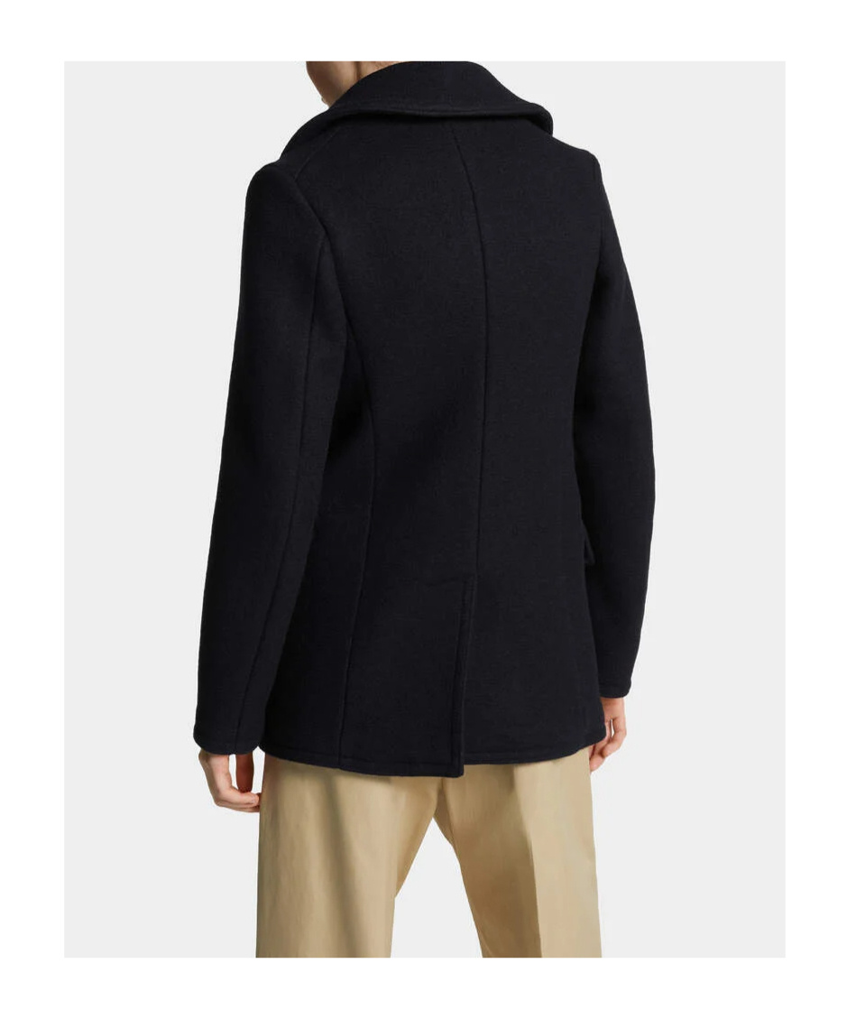 Dsquared2 Dean Peacoat In Black