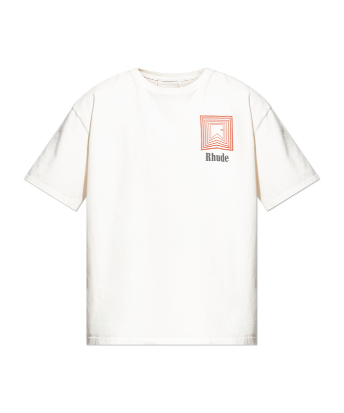 Rhude T-shirt With Print In White