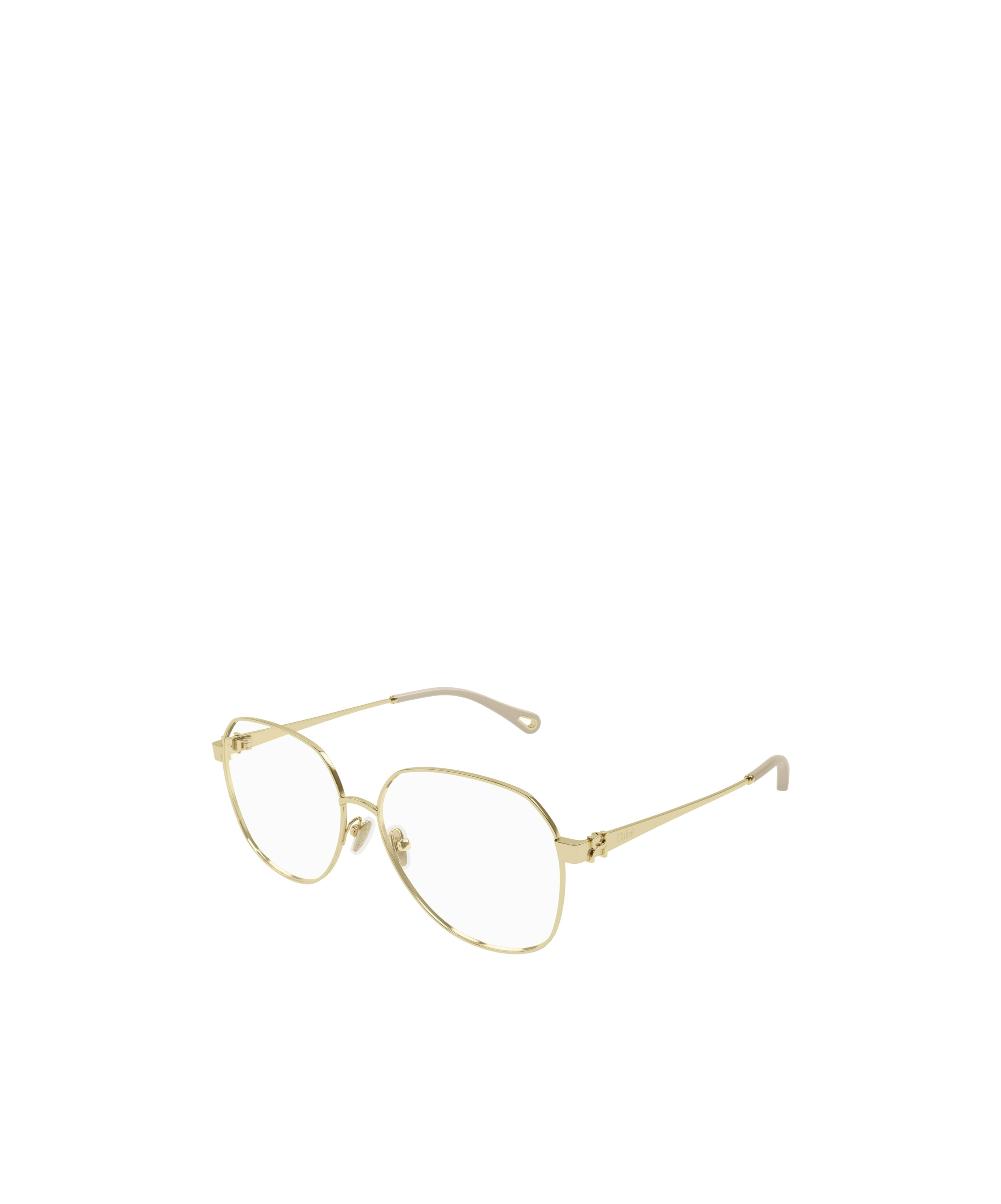 Chloé Round-frame Glasses In Nude