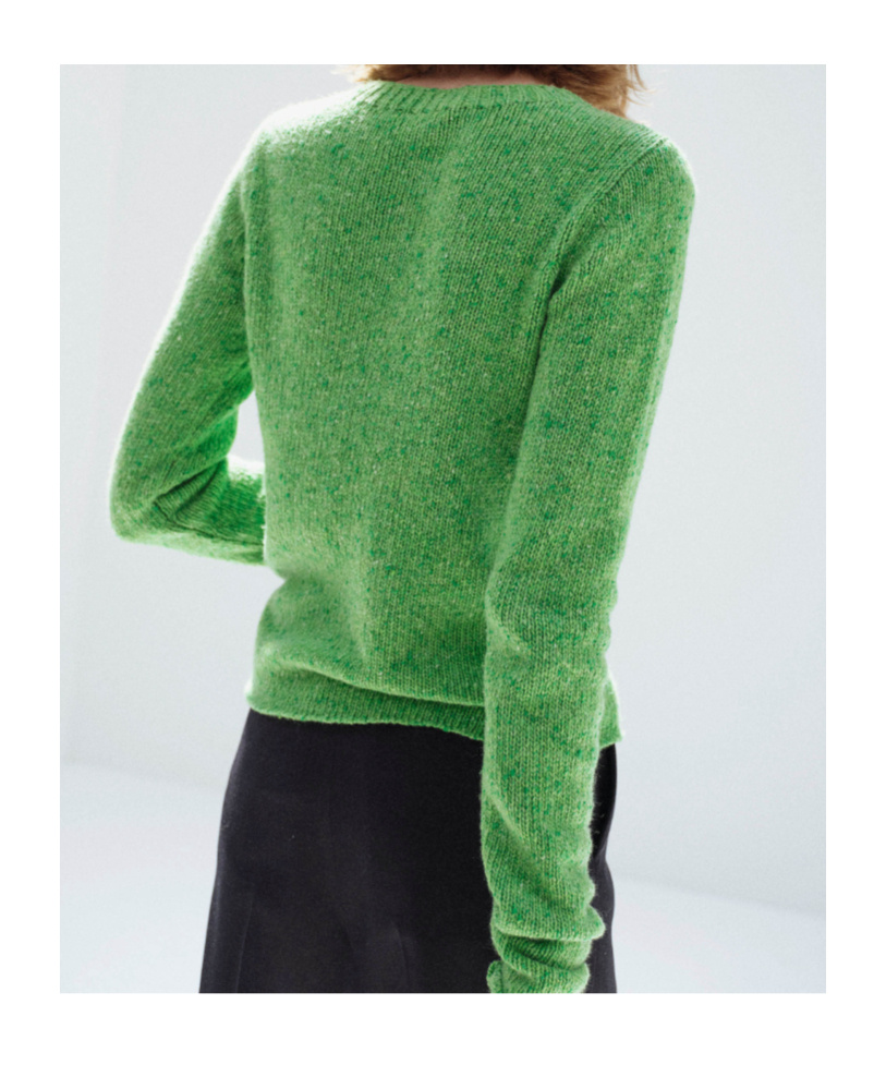 Auralee Crew-neck Sweater In Green