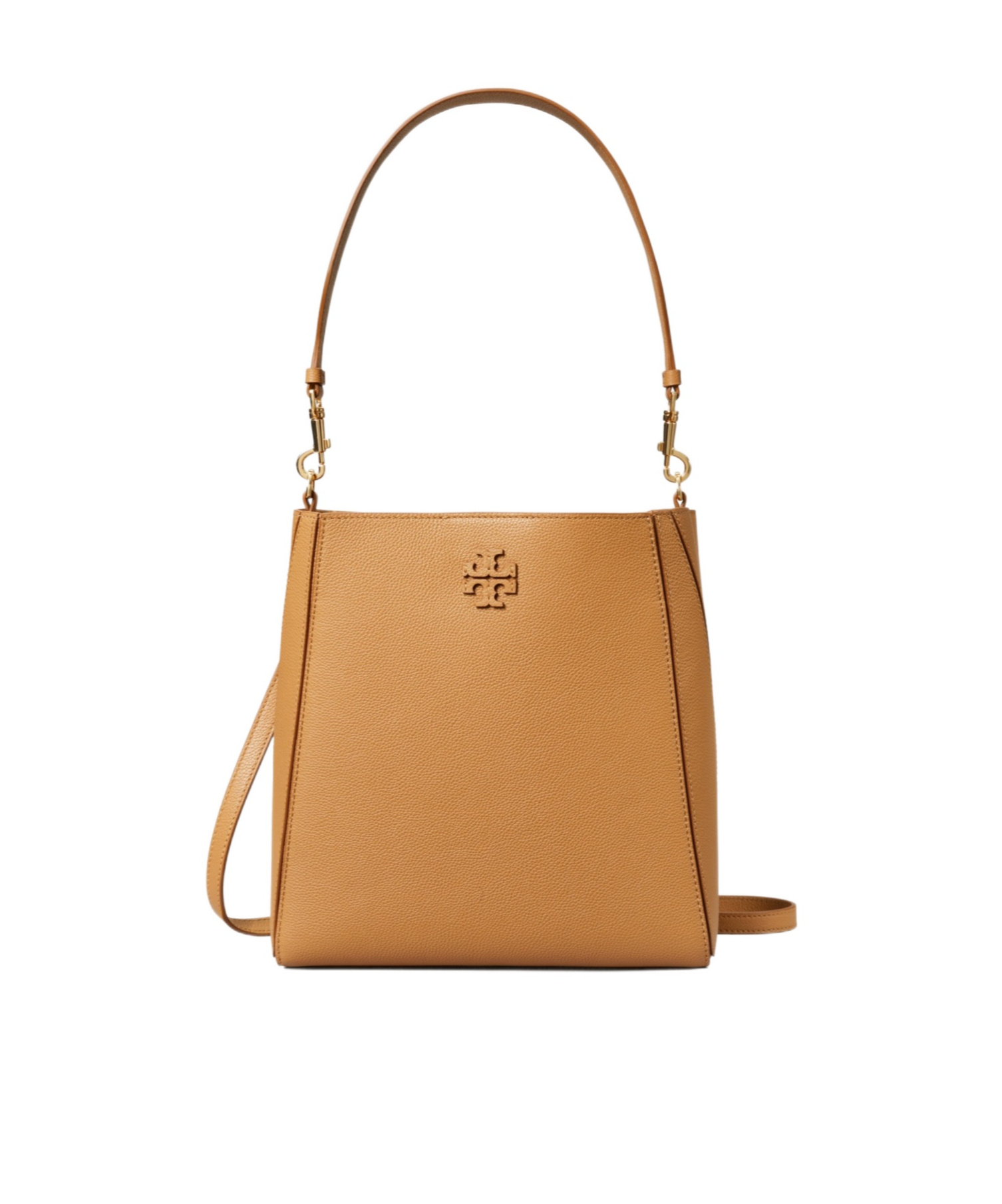 TORY BURCH MCGRAW LEATHER BUCKET BAG