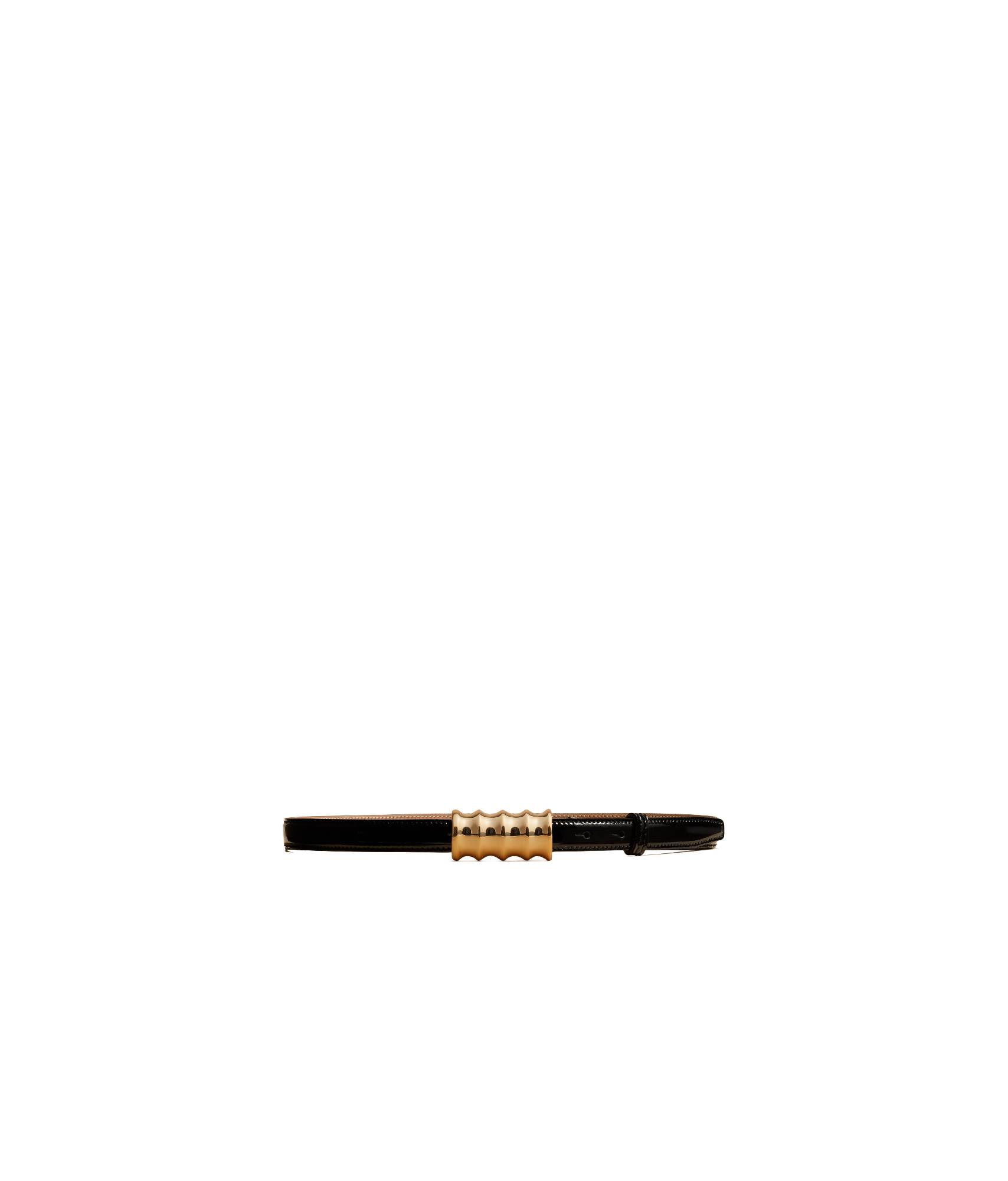 Khaite The Small Julius Leather Belt In Black