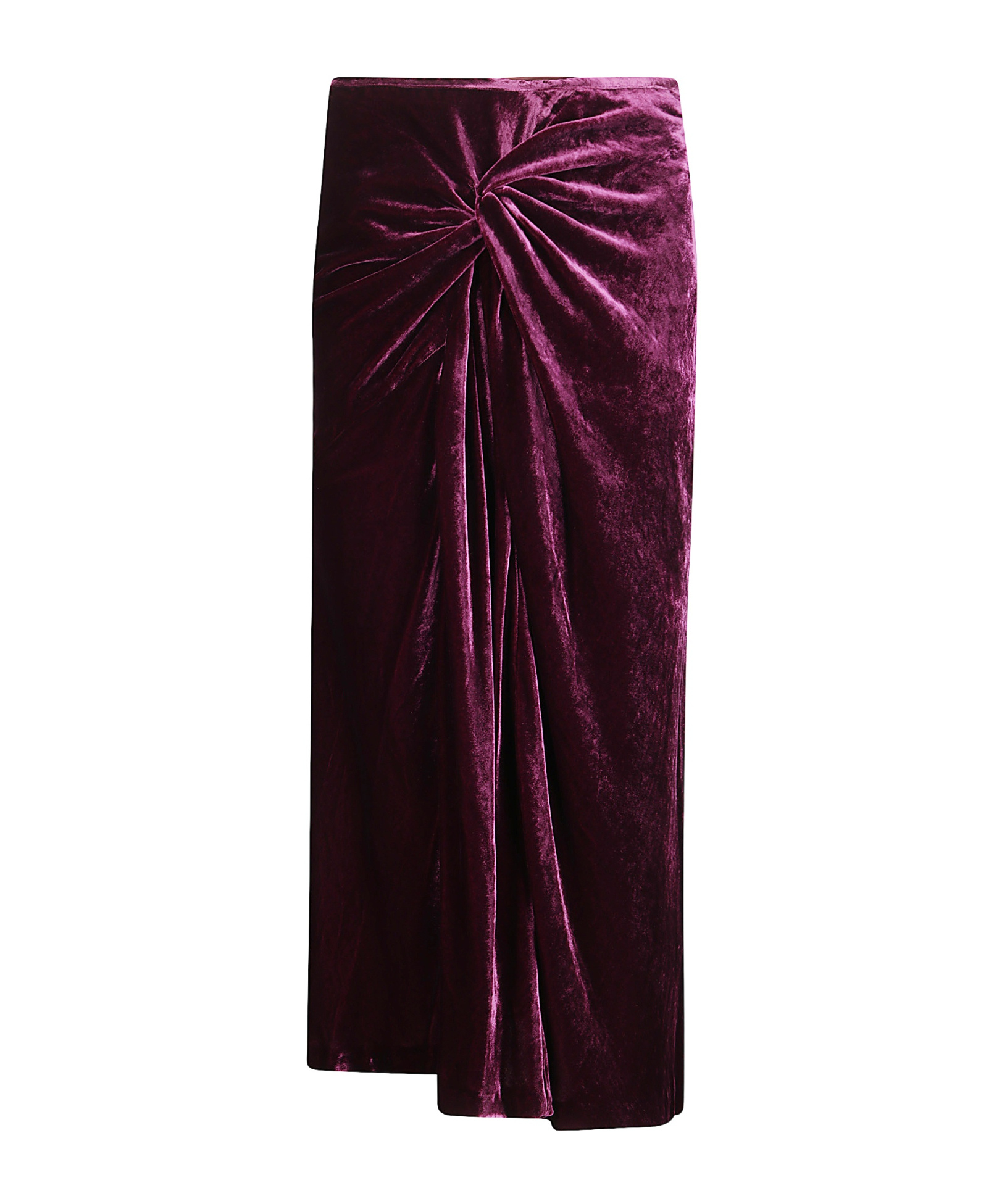 Dries Van Noten Midi Draped Skirt In Pink