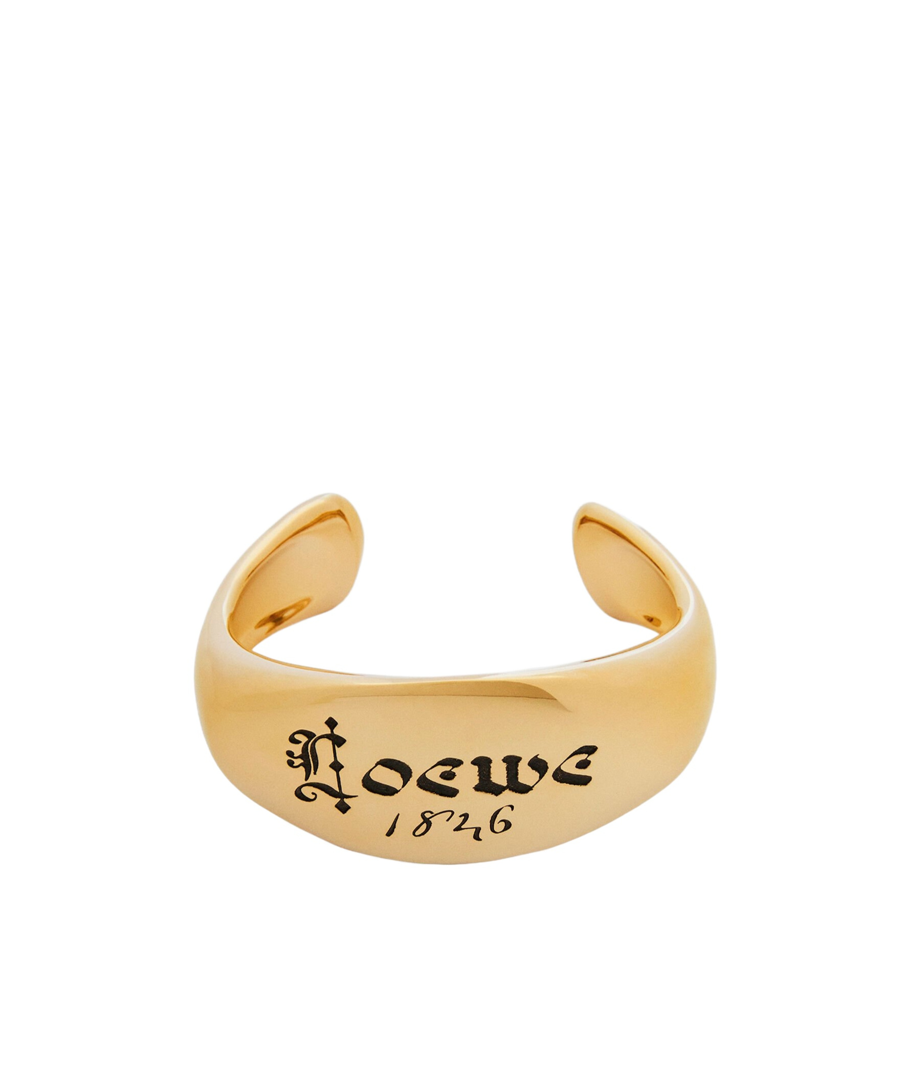 Loewe Seal Cuff Bracelet In Yellow