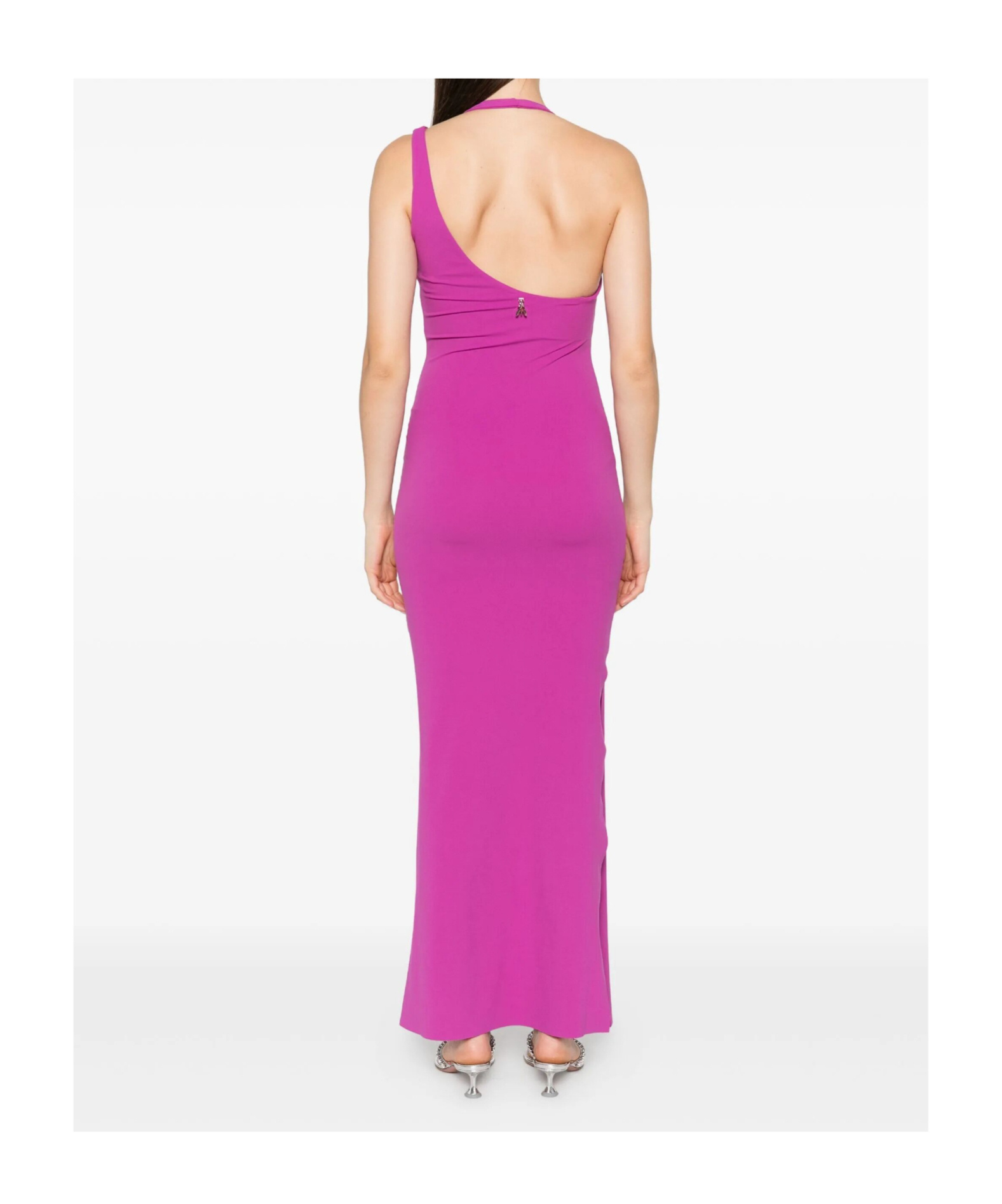 Patrizia Pepe Halter Neck Maxi Dress In Pink