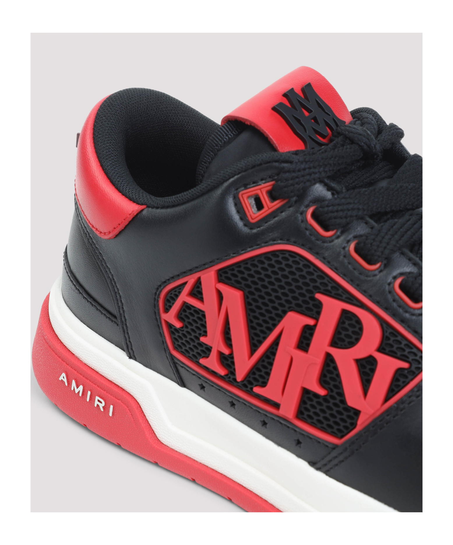 Amiri Low Top Sneakers With Round Toe And Perforated Patch