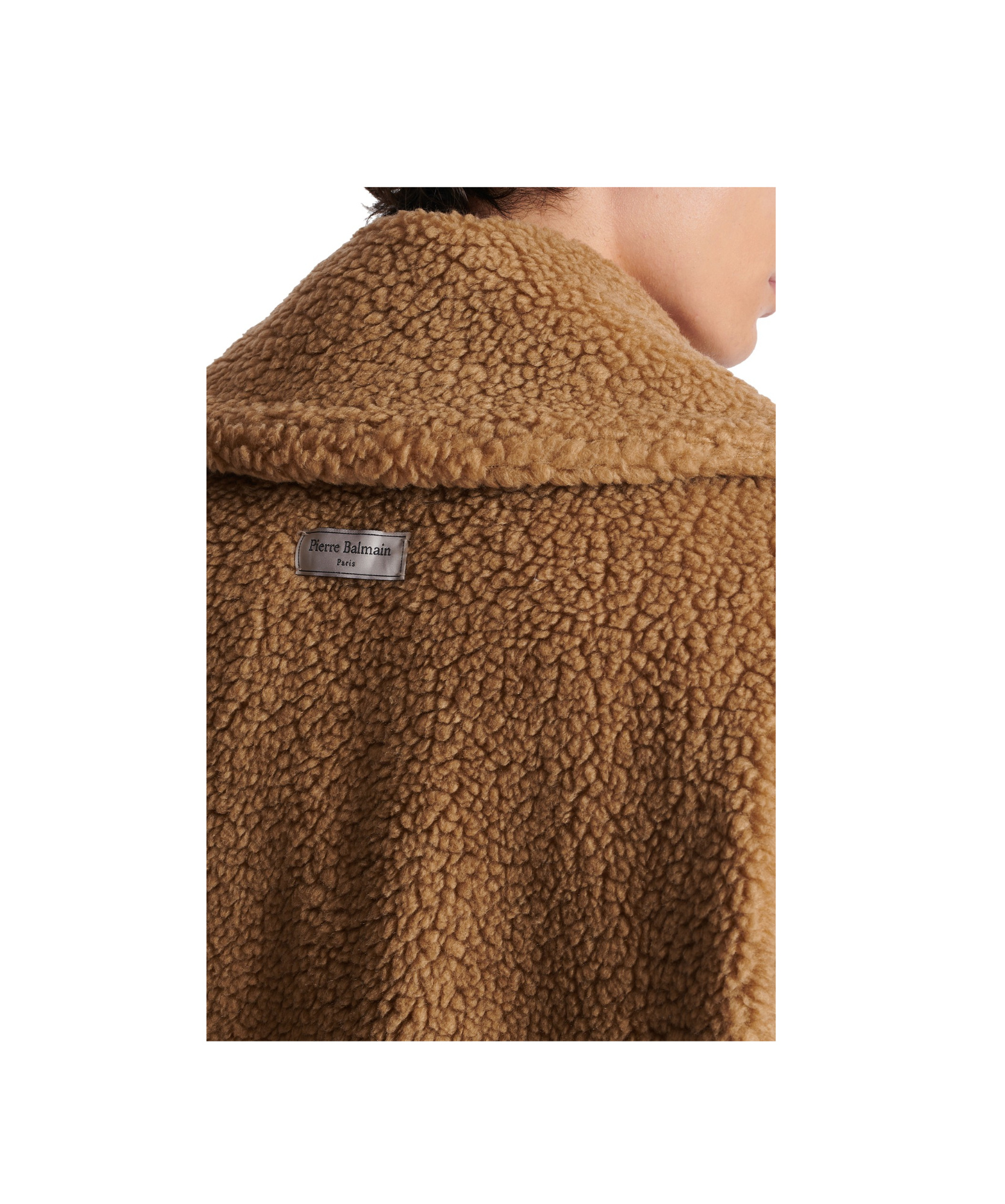 Shop Balmain Double-breasted Coat In Brown