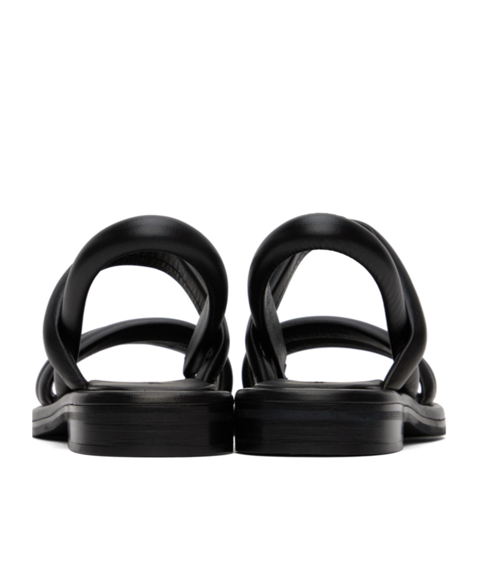 See By Chloé Black Suzan Flat Sandals In Black